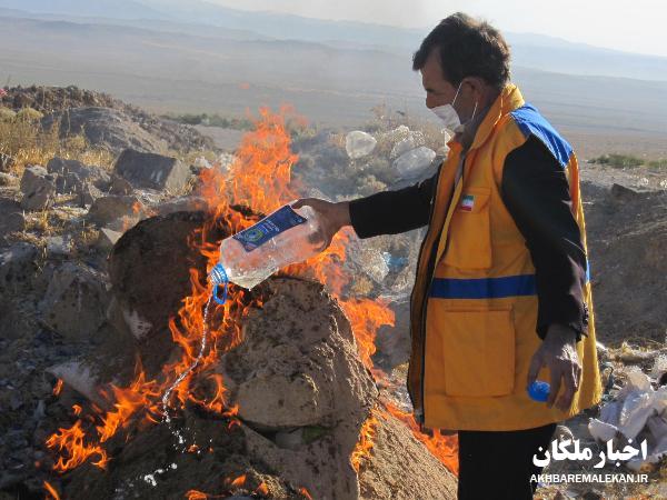 معدوم سازی نهاده های دامی غیر مجاز و پلمپ یک واحد تولید خوراک دام در ملکان